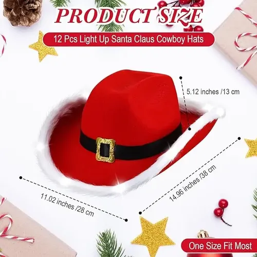 Pack De 2 Gorros De Navidad Con Luces LED Intermitentes – Tejido De Punto Suave Con 3 Modos De Luz | Regalo Unisex Para Adultos Y Adolescentes