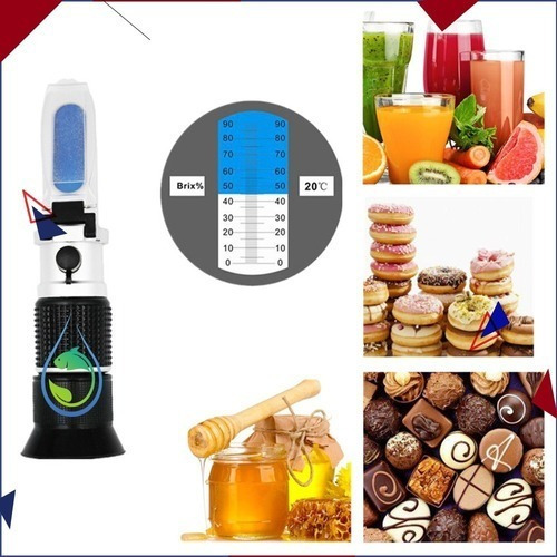 Medidor De Azúcar Mermeladas Refractómetro Brix 0-90%
