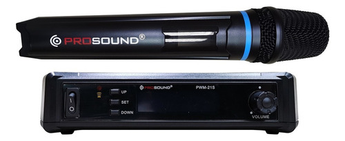 Prosound Pwm-21s Micrófono Inalámbrico De Mano Uhf Color Negro