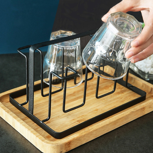 Soporte Para 6 Vasos De Vidrio, Estante De Secado, Taza De A