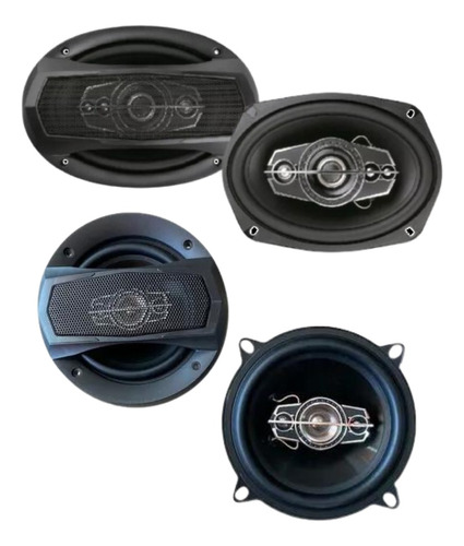 Combo De Parlantes 6x9 800 Watts + Parlantes De 6 600 Watts