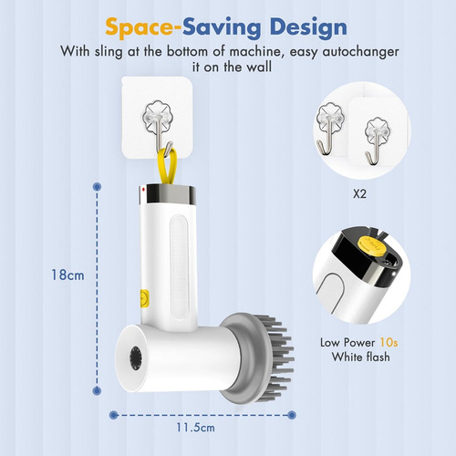 Limpieza Eléctrica, Depuradora Giratoria Para Baño Y Join-fs