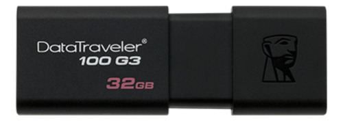 Memoria USB Kingston DataTraveler 100 G3 DT100G3 32GB 3.0 negro