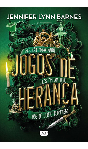 Livro Jogos de herança, de Barnes Lynn. Jogos de herança (1), vol. 1° Volume. Editorial Alt, tapa mole, edición 1 en português, 2022