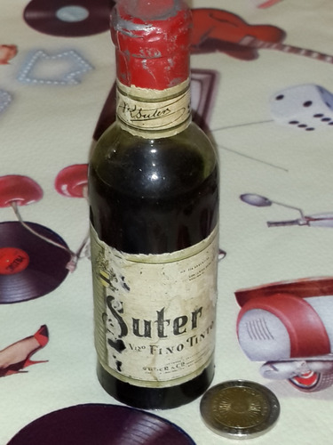 Botellita Miniatura Suter Vino Fino Tinto 50 Cc Argentina