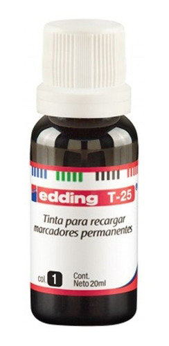 Tinta Al Solvente Edding T 25 Negro