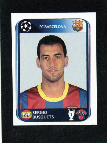 Champions League 2010/11. Figurita N° 217 Busquets. Mira!!!