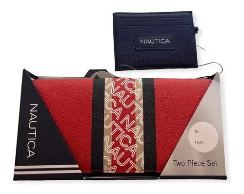 Cartera Nautica Original Dama Monedero Con Tarjetero Mujer