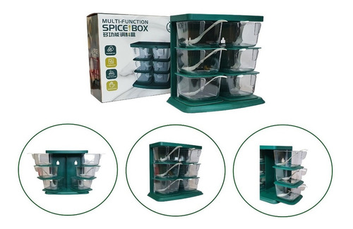 Set 6 Especiero Organizador Multifuncional Cocina Modular