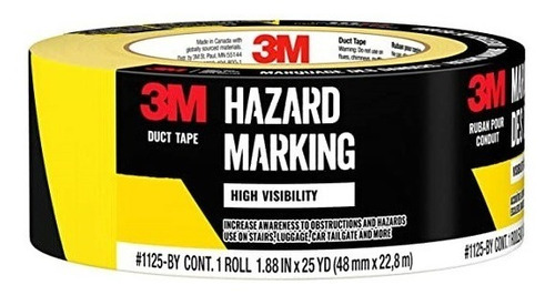 Imagen 2 de 3 de 3m Cinta Adhesiva Delimitadora Amarilla/negro 48mmx22.8m