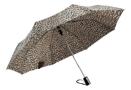 Totes Auto Open Umbrella Leopard 39  Arc,