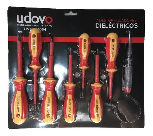 Set 7 Destornilladores Dielectricos Vde 1000v  Udovo 