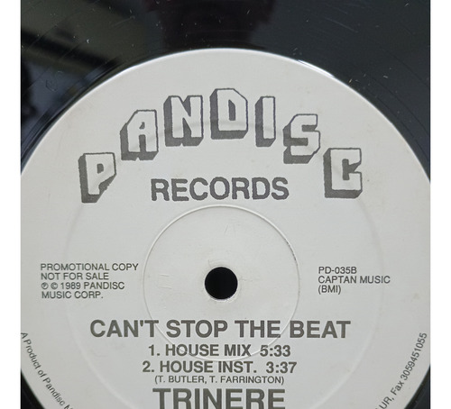 Vinil Trinere - Can't Stop The Beat (1989) - Pandisc Records (Usado)