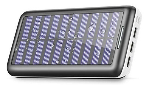 Cargador Solar Portátil Power Bank - 22000mah Con Entrada Do