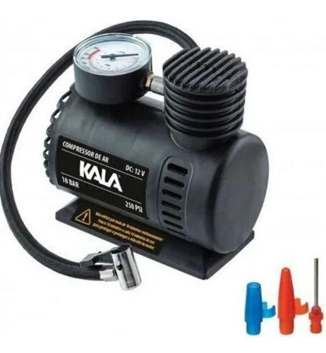 Compressor De Ar Compacto Kala 250 Ps1 12v Cor Preto Frequência 60Hz