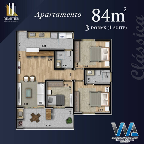 Imagem 3 de 13 de Lindo Apartamento No Condomínio Reserva Do Bosque - 1551