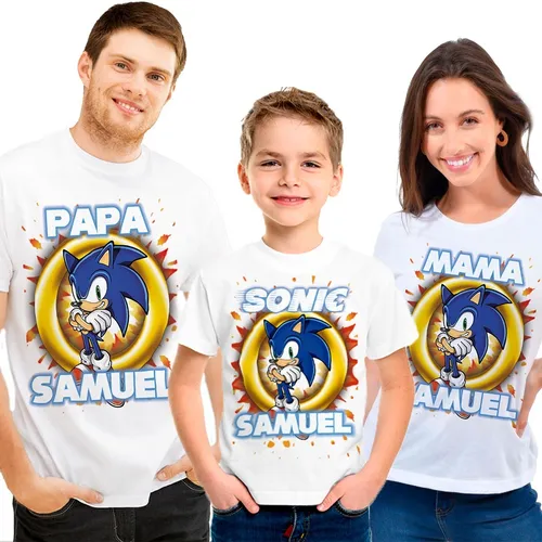 Camisas de sonic para cumpleaños hotsell