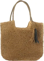 Comprar Bolso De Paja Tejido A Mano Bolsos De Playa De Paja De Viaje