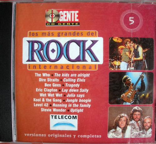 Los Mas Grandes Del Rock Internacional - Cd Gente - Vol.5 