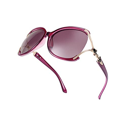 Feisedy Gafas Polarizadas De Sol De Chic Round Lady 3nxra