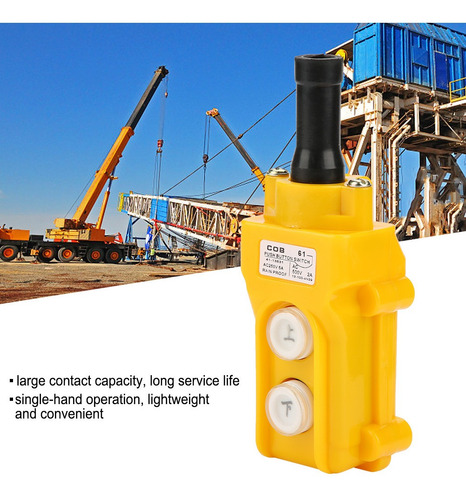 Grúa De Elevación Interruptor Pulsador Cob-61 Impermeable Gr