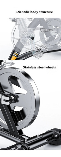 Imagen 7 de 10 de Bicicleta Estática Spinning+pedal Aluminio+monitor+magnética