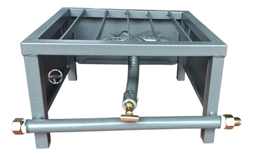 1 Parrilla De Mesa De 1 Quemador Uso Rudo Gas + Kit Instalac