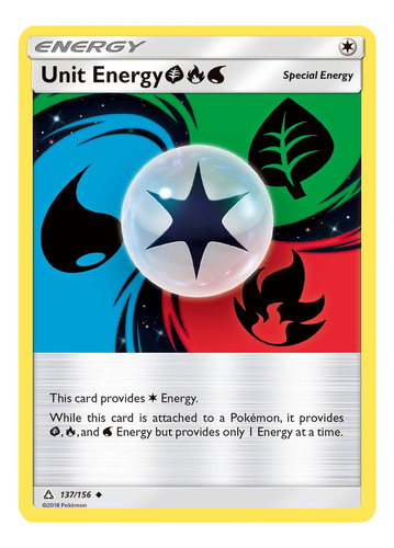 Cartas Pokemon S&m Energia Unit Energy Gfw 137/156 Upr