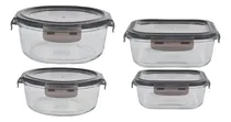 Comprar Kit 4 Recipientes Vidrio Pirex Micro Horno Frezzer Taper