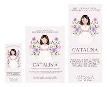 Comprar Kit Imprimible Estampitas Comunion Bautismo Confirmacion 25