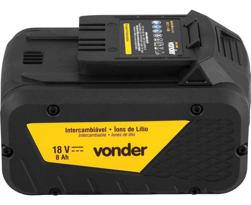 Motosserra Com 1 Bateria 8ah E Carregador Rápido Vonder