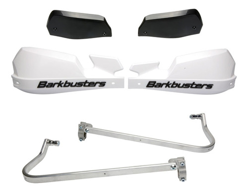 Cubre Manos Aluminio Bmw G 650 Gs Sertao Blancos