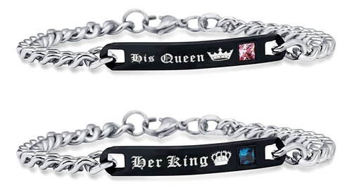 Uloveid His Queen And Her King Collares Y Pulseras De Titani