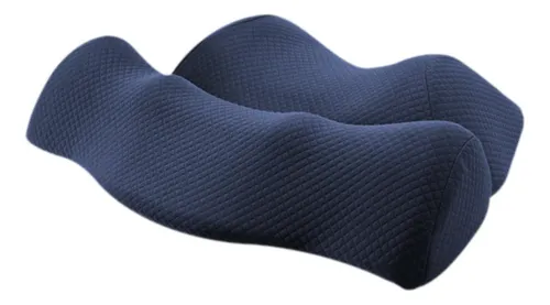 Almohada Cervical, Almohada De Apoyo Azul Oscuro 46cmx33cm