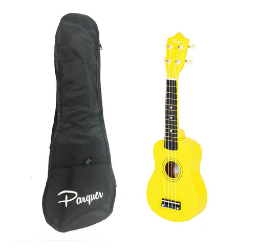 Ukelele Soprano Parquer Para Niños De Madera  Amarillo Cuota