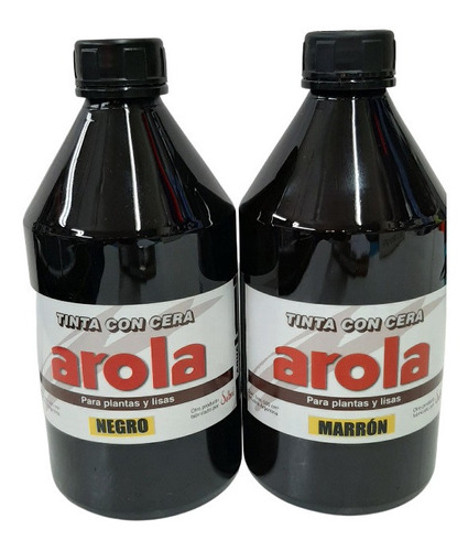 Calzado Tinta Con Cera Al Agua Arola X 1/2 L X 2 Unidades