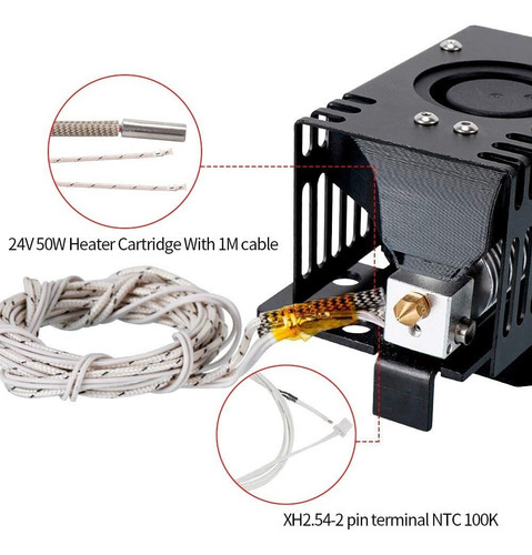 Titan Extrusora 3d Impresora Hotend Para 0.069 In Filamento