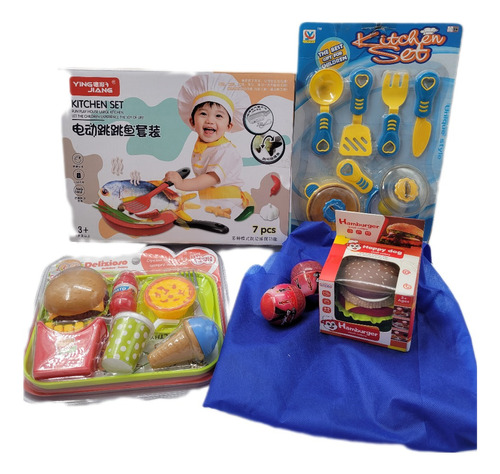 Combo Cotillon De Chef Cocina Para Niños Fiestas Cumples