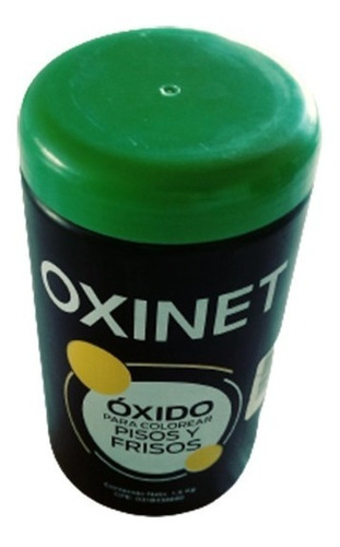 Oxido Color Verde Para Piso. Envase De 1.5 Kgs. (6 Envases),