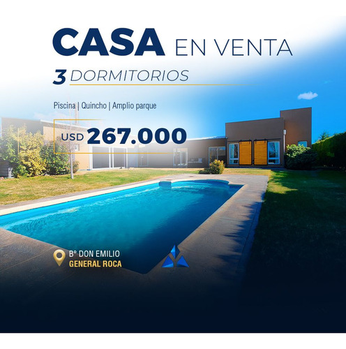 Casa En Venta, 3 Dormitorios, Barrio Privado General Roca