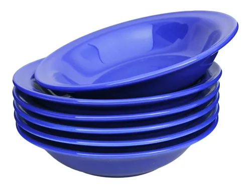 Set De 6 Bowls, Platos Hondos De Cerámica