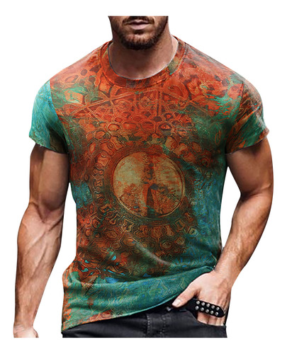 Camiseta Unisex De Uso Diario Para Hombre Con Estampado Gráf