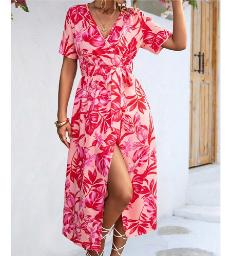 Vestido Largo Playa Verano Mujer Vestidos Casuales Con