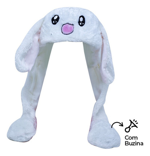 Gorro De Conejo De Peluche For Niños Con Orejas De Conejo