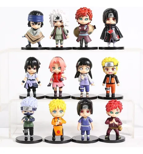 comprar Kit 12 Bonecos Naruto Action Figure Sasuke Itachi Jiraya