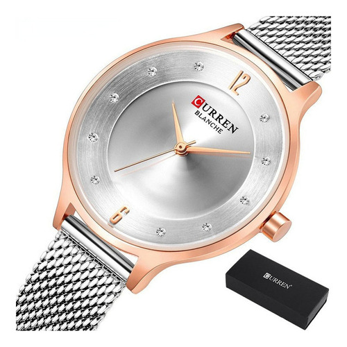 Reloj Curren Fashion Con Correa De Malla De Cuarzo Para Muje