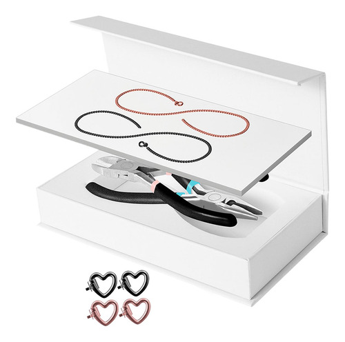 Kit De Pulsera Permanente, Pulsera Con 1 Negro 1 Oro Rosa