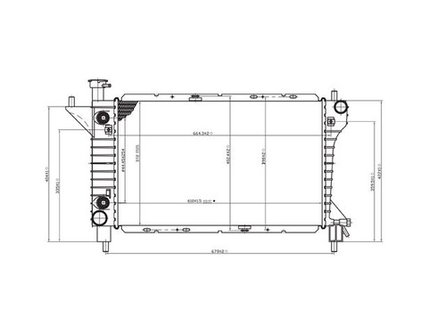 Radiador Mustang 1994-1995-1996 V8 3.8 Automatico Cdr