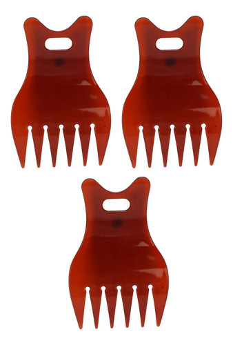 Peine De Aceite Para Cabello, 3 Piezas, Dientes Anchos, Dien