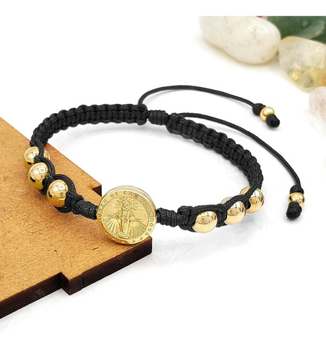 Pulsera Virgen Milagrosa Oro Laminado 18k Iconic Store